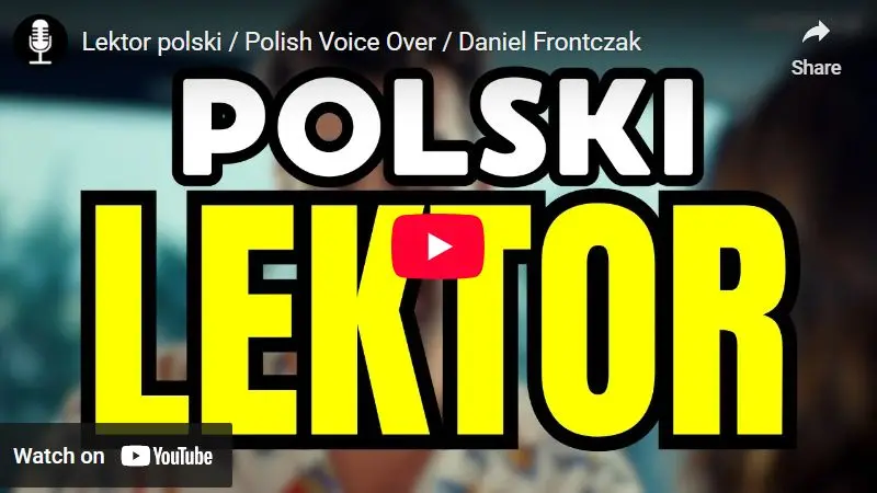 Polski lektor Daniel Frontczak